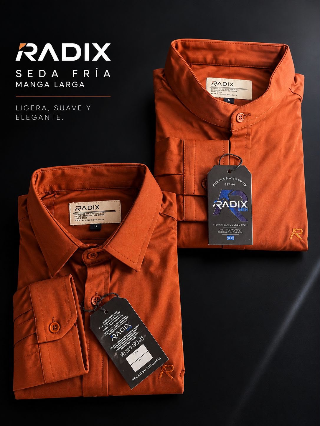 Camisa radix manga larga