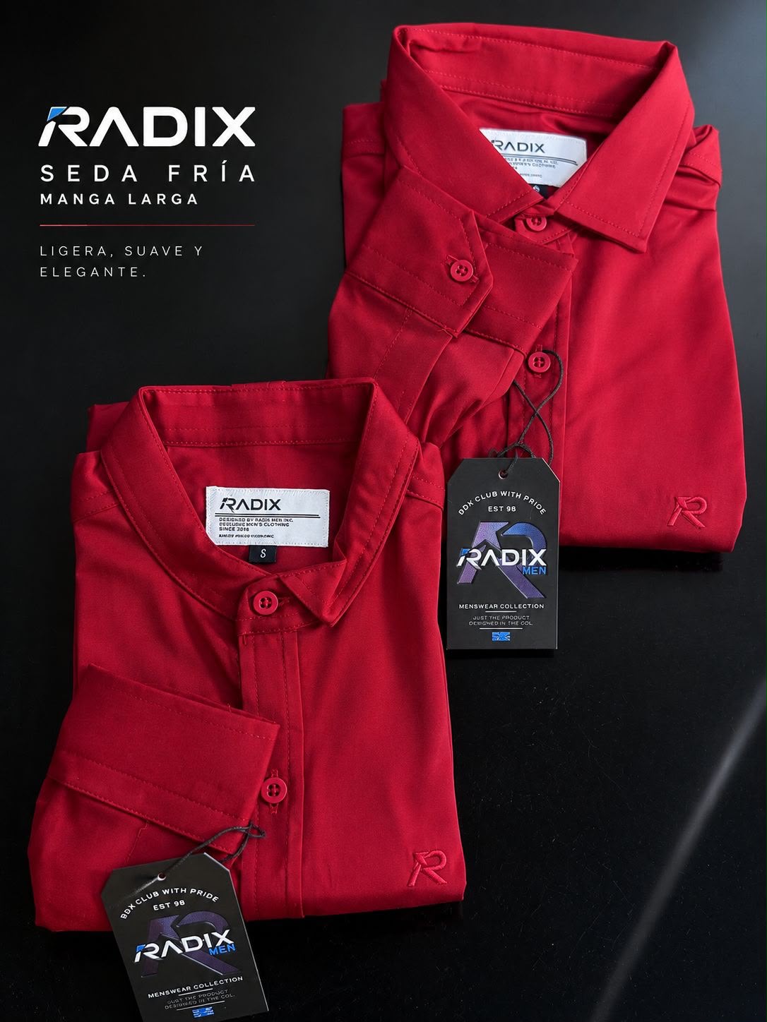 Camisa radix manga larga